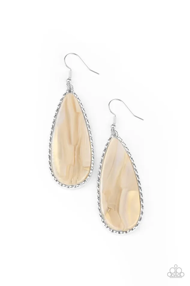 Paparazzi Jewelry Earrings Paparazzi Earring Ethereal Eloquence White Paparazzi Jewelry Earrings Paparazzi Earring Ethereal Eloquence White