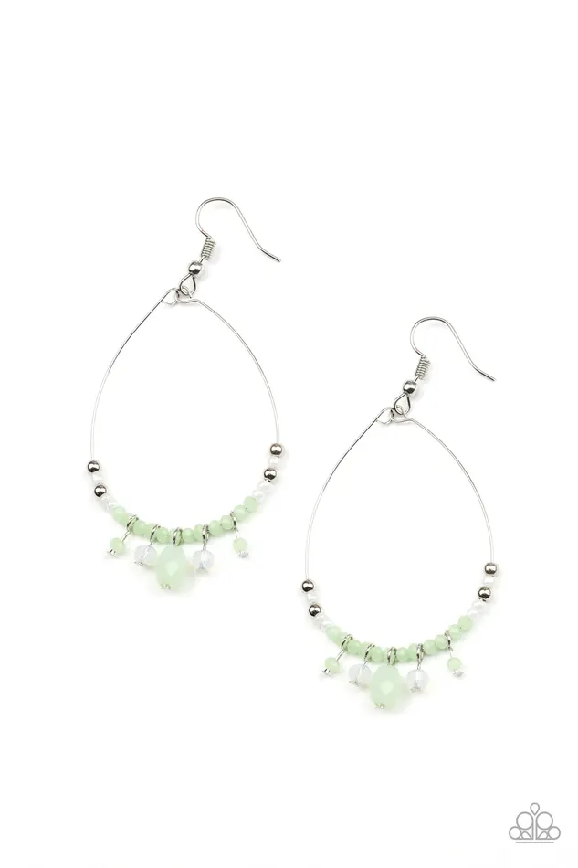 Paparazzi Jewelry Earrings Paparazzi Earring Exquisitely Ethereal Green