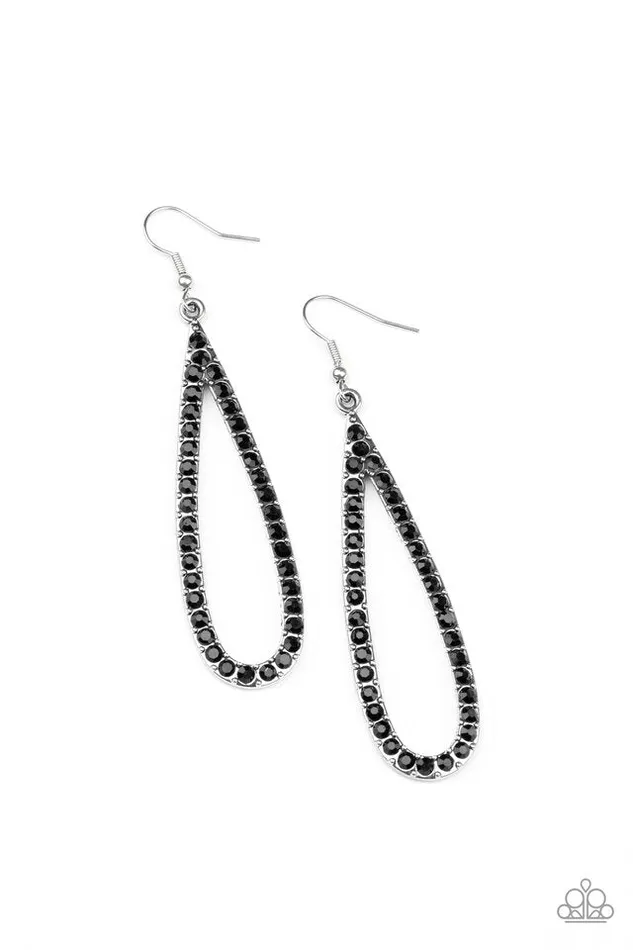 Paparazzi Jewelry Earrings Paparazzi Earring Glitzy Goals Black Paparazzi Jewelry Earrings Paparazzi Earring Glitzy Goals Black
