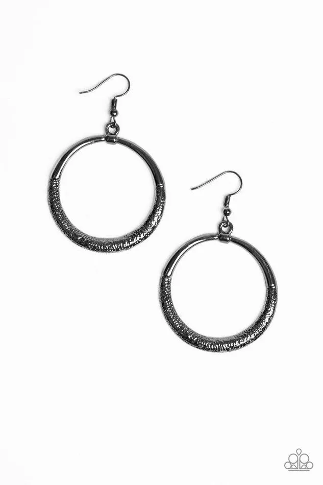 Paparazzi Jewelry Earrings Paparazzi Earring Modern Shimmer Black