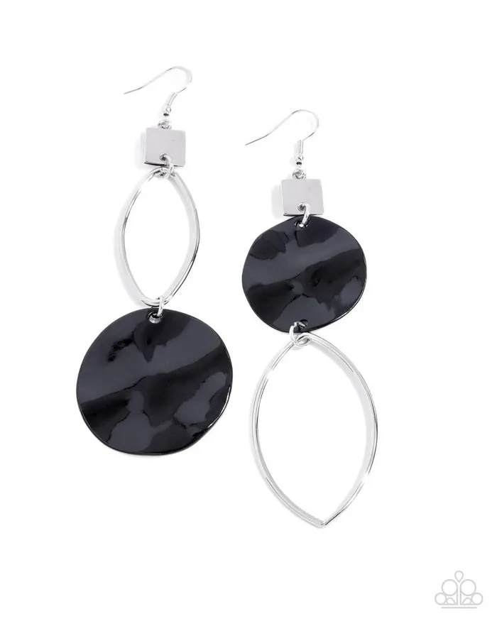 Paparazzi Jewelry Earrings Paparazzi Earring Obsessive Ostinato Black Paparazzi Jewelry Earrings Paparazzi Earring Obsessive Ostinato Black