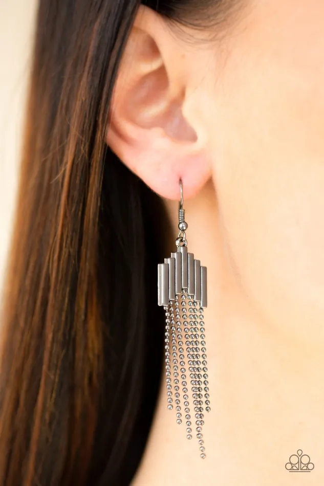 Paparazzi Jewelry Earrings Paparazzi Earring Radically Retro Black