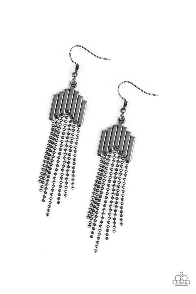 Paparazzi Jewelry Earrings Paparazzi Earring Radically Retro Black