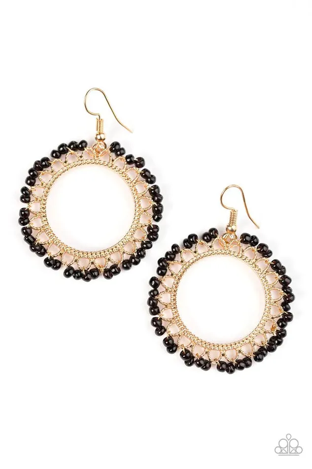 Paparazzi Jewelry Earrings Paparazzi Earring Shake That Tambourine Black
