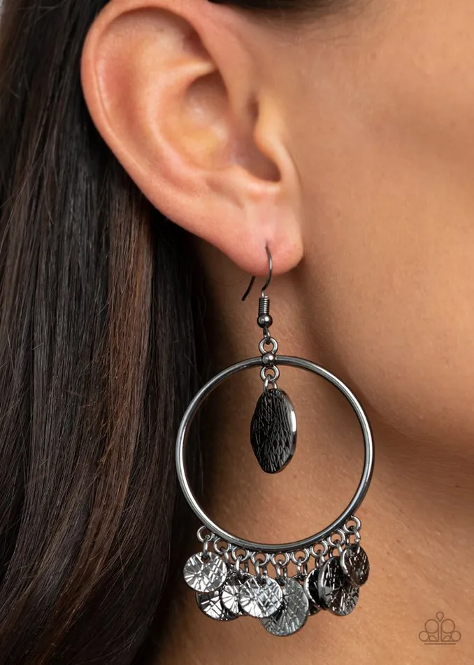 Paparazzi Jewelry Earrings Paparazzi Earring Start From Scratch Black