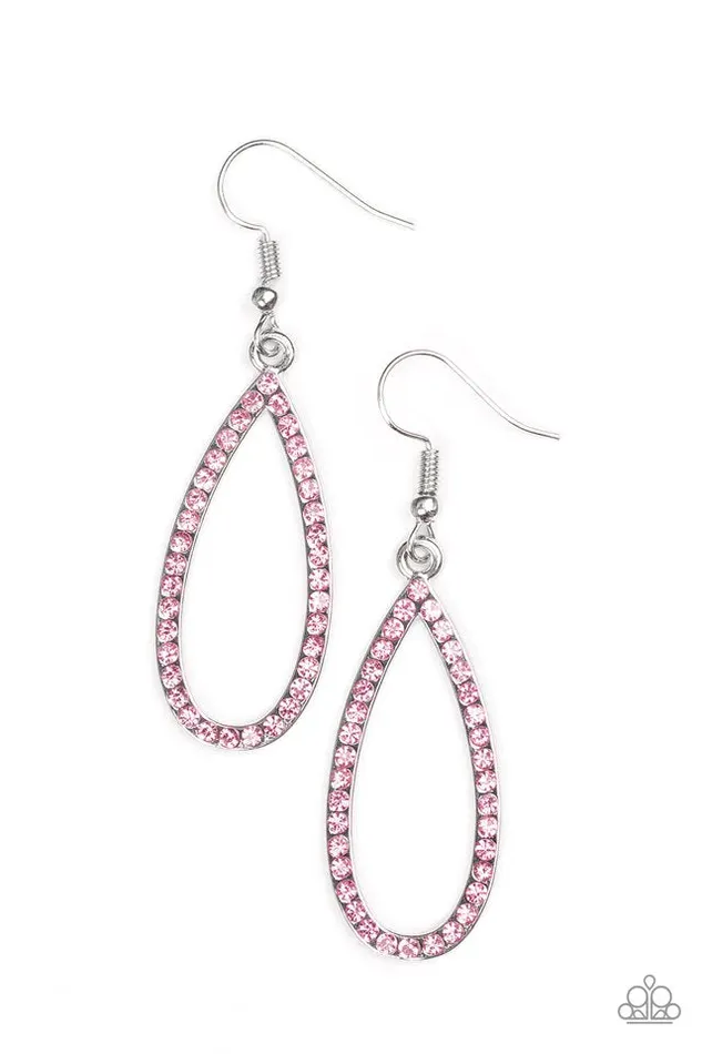 Paparazzi Jewelry Earrings Paparazzi Earring Twilight Shimmer Pink
