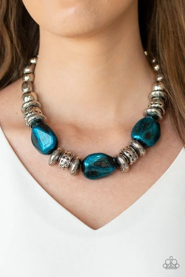 Paparazzi Jewelry Necklaces Paparazzi Necklace Colorfully Confident Blue
