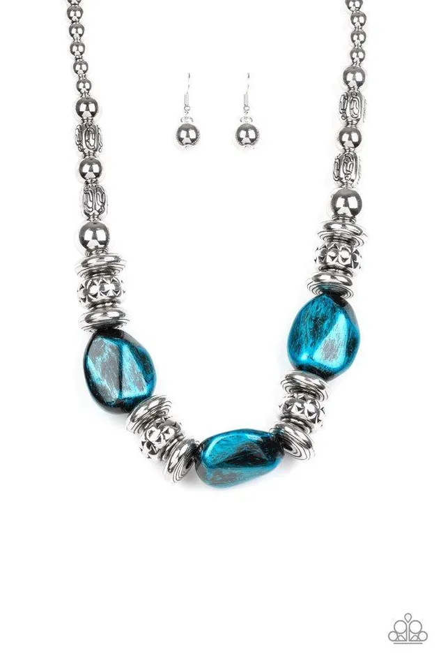Paparazzi Jewelry Necklaces Paparazzi Necklace Colorfully Confident Blue Paparazzi Jewelry Necklaces Paparazzi Necklace Colorfully Confident Blue