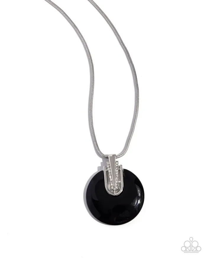 Paparazzi Jewelry Necklaces Paparazzi Necklace Cutting Charm Black Paparazzi Jewelry Necklaces Paparazzi Necklace Cutting Charm Black