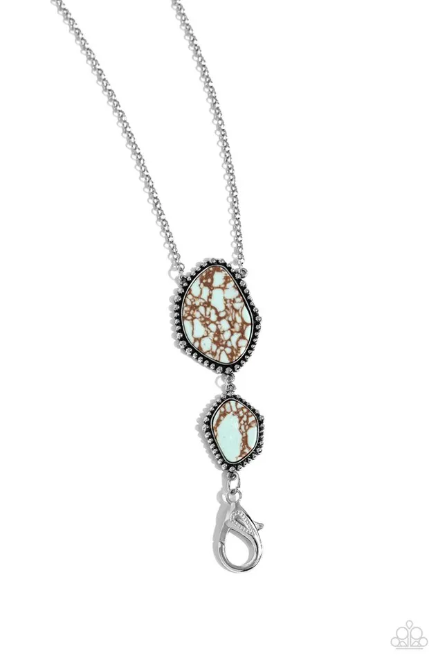 Paparazzi Jewelry Necklaces Paparazzi Necklace Desert Darling Blue Paparazzi Jewelry Necklaces Paparazzi Necklace Desert Darling Blue