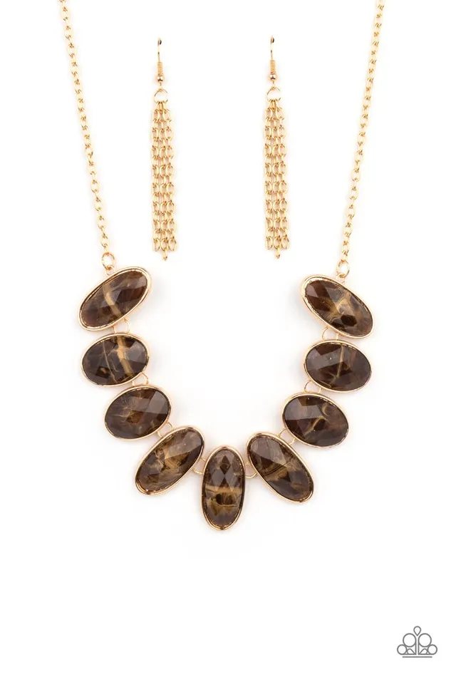 Paparazzi Jewelry Necklaces Paparazzi Necklace Elliptical Episode Brown Paparazzi Jewelry Necklaces Paparazzi Necklace Elliptical Episode Brown