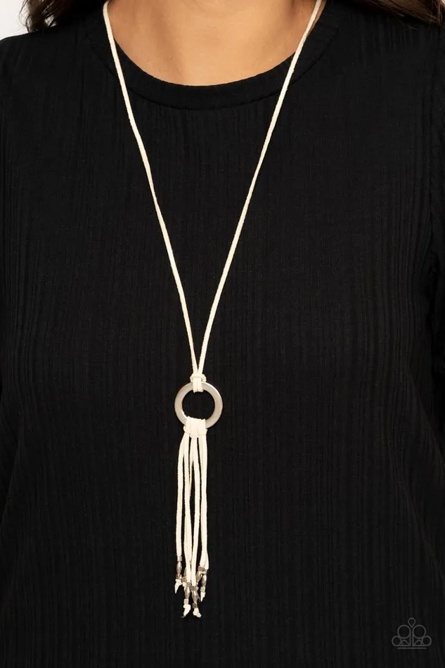 Paparazzi Jewelry Necklaces Paparazzi Necklace Feel at HOMESPUN White