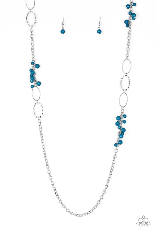 Paparazzi Jewelry Necklaces Paparazzi Necklace Flirty Foxtrot Blue Paparazzi Jewelry Necklaces Paparazzi Necklace Flirty Foxtrot Blue