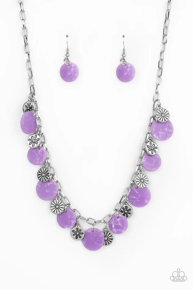 Paparazzi Jewelry Necklaces Paparazzi Necklace Flower Powered Purple Paparazzi Jewelry Necklaces Paparazzi Necklace Flower Powered Purple