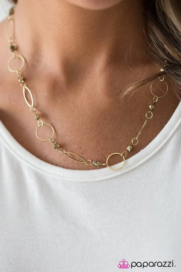 Paparazzi Jewelry Necklaces Paparazzi Necklace Follow The Glitter Brass