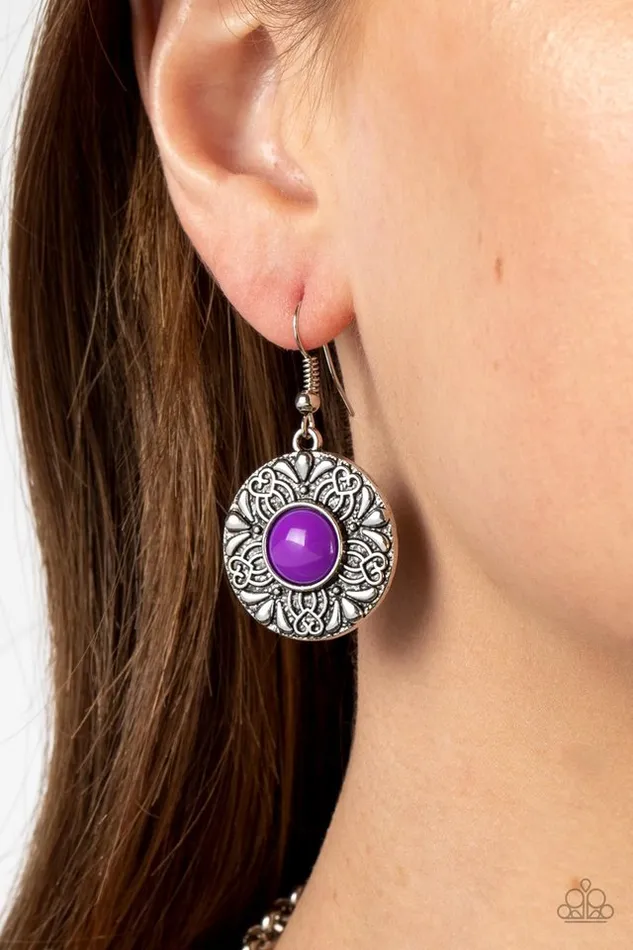 Paparazzi Jewelry Necklaces Paparazzi Necklace Garden Glade Purple