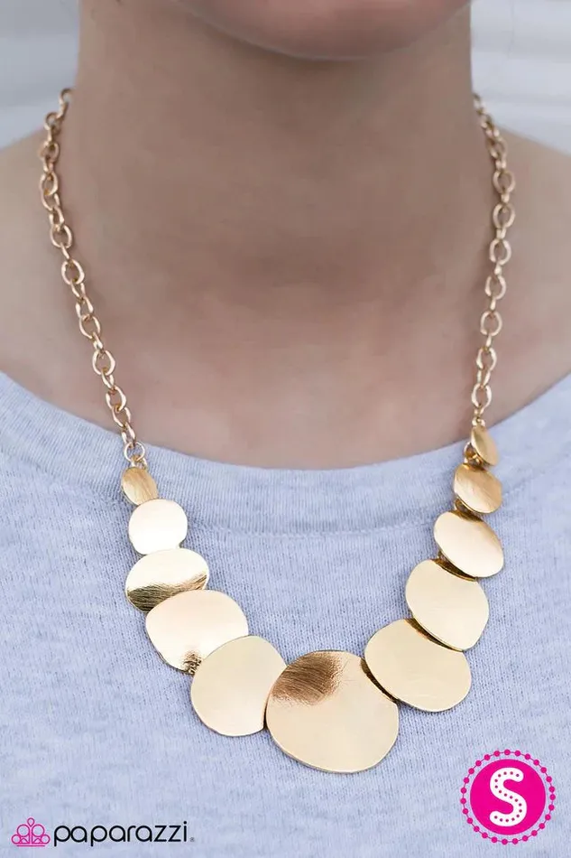 Paparazzi Jewelry Necklaces Paparazzi Necklace GLAM Artist Gold