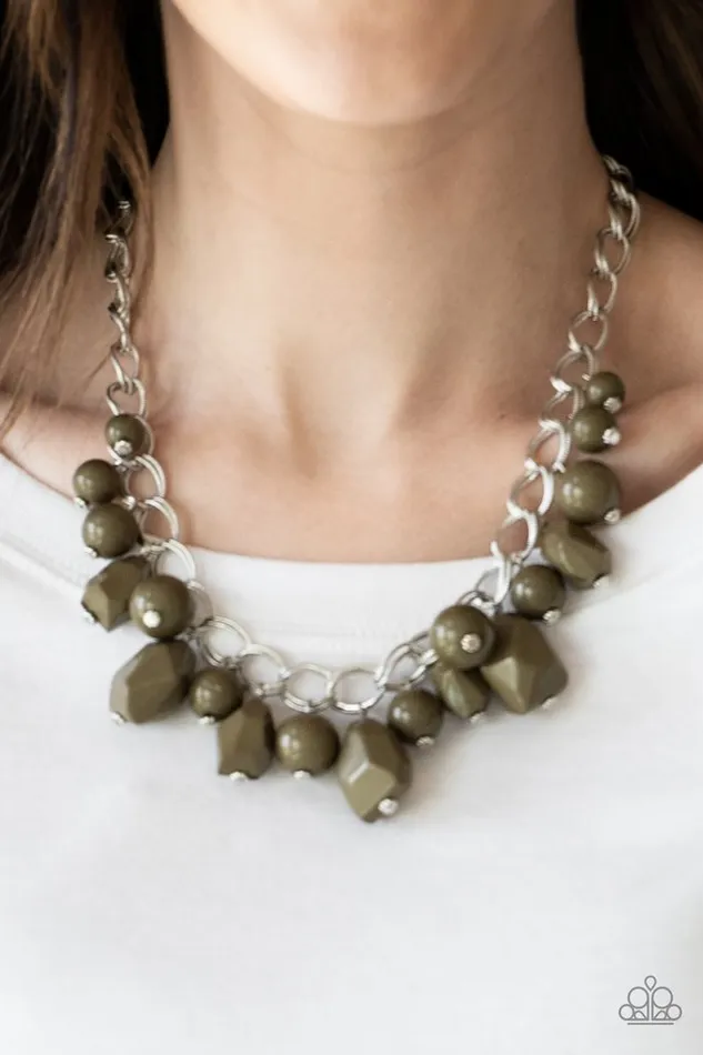 Paparazzi Jewelry Necklaces Paparazzi Necklace Gorgeously Globetrotter Green