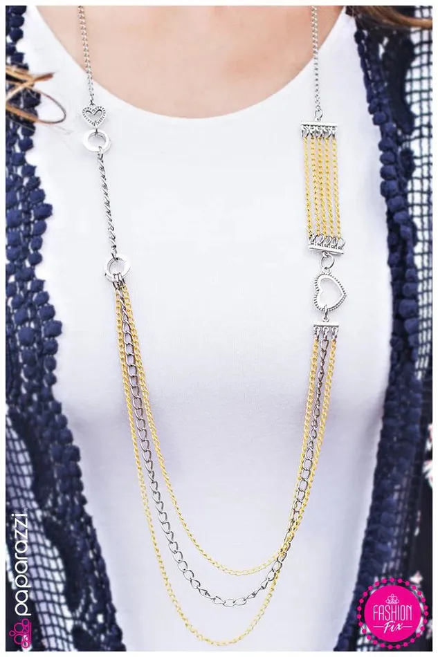 Paparazzi Jewelry Necklaces Paparazzi Necklace Head Over Heels Yellow