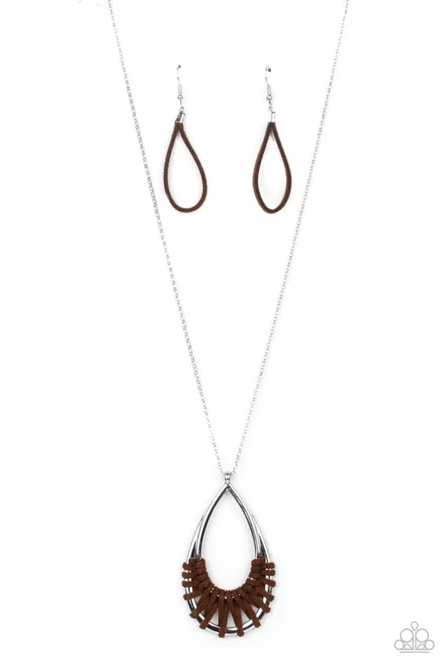 Paparazzi Jewelry Necklaces Paparazzi Necklace Homespun Artifact Brown Paparazzi Jewelry Necklaces Paparazzi Necklace Homespun Artifact Brown