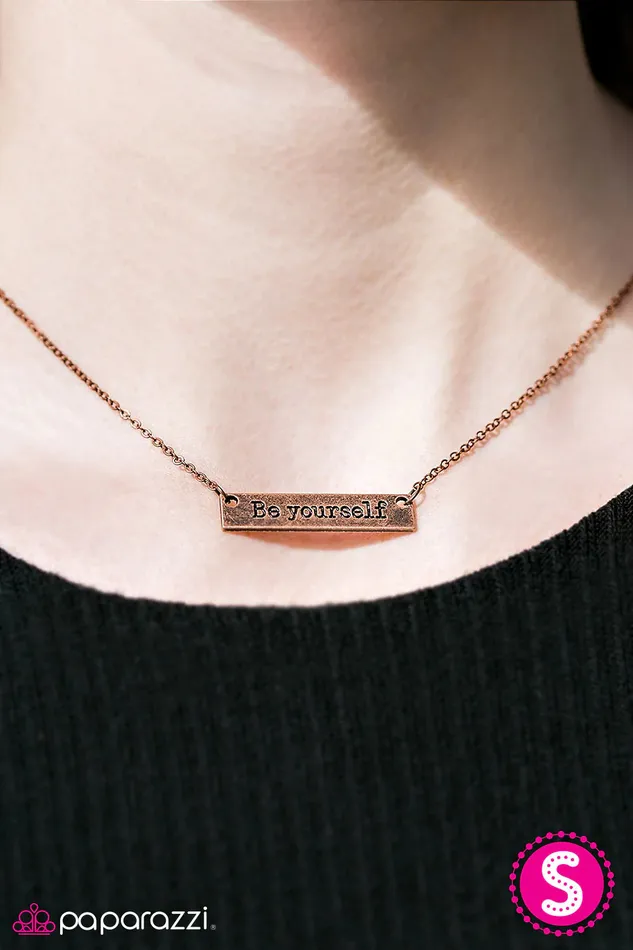 Paparazzi Jewelry Necklaces Paparazzi Necklace Just Be You Copper
