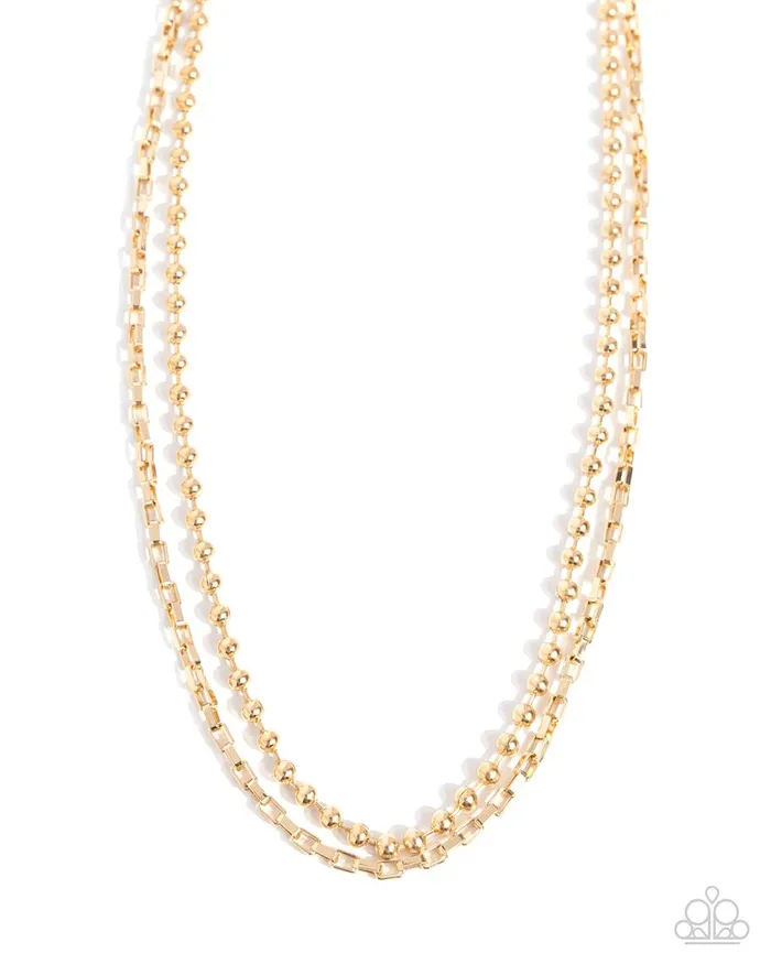 Paparazzi Jewelry Necklaces Paparazzi Necklace Laidback Layers Gold Paparazzi Jewelry Necklaces Paparazzi Necklace Laidback Layers Gold