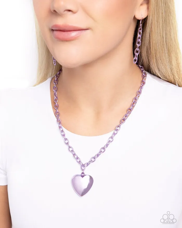Paparazzi Jewelry Necklaces Paparazzi Necklace Loving Luxury Purple