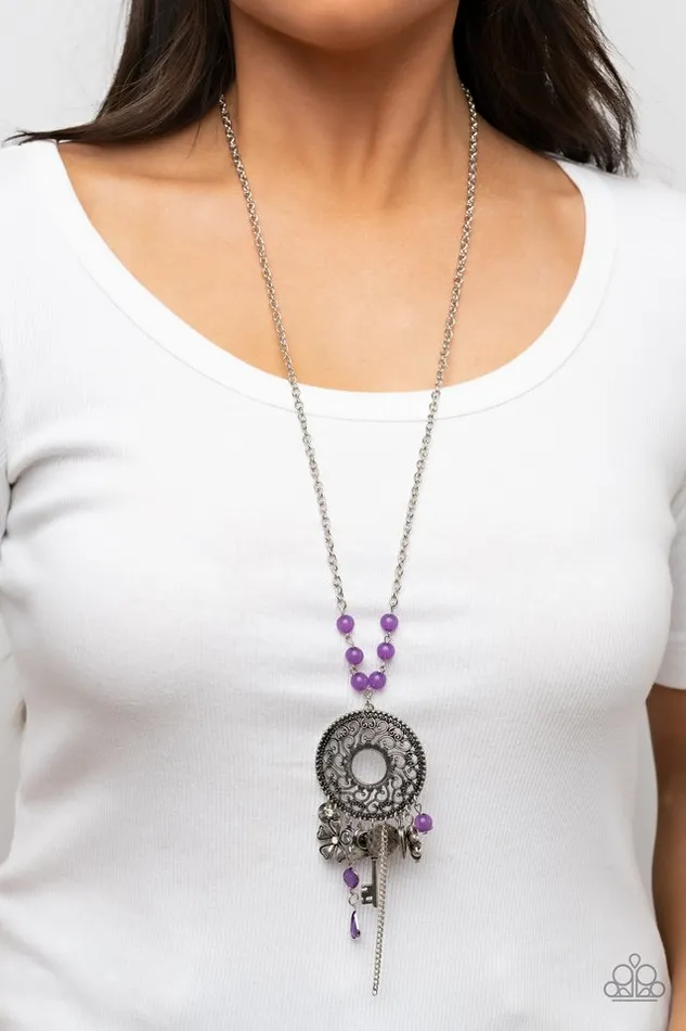 Paparazzi Jewelry Necklaces Paparazzi Necklace Making Memories Purple
