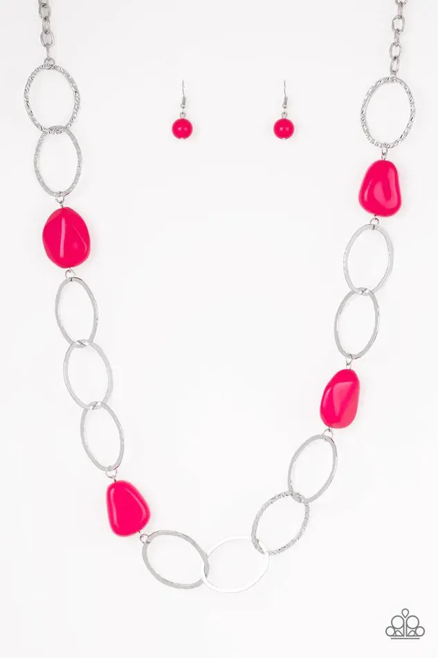 Paparazzi Jewelry Necklaces Paparazzi Necklace Modern Day Malibu Pink