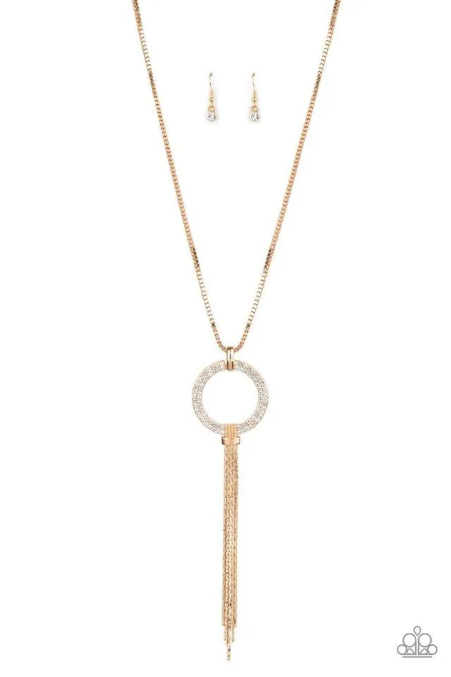 Paparazzi Jewelry Necklaces Paparazzi Necklace Not A HEIR Out Of Place Gold