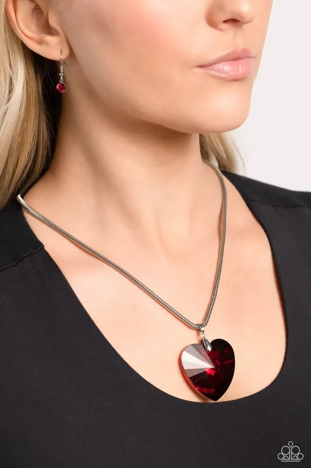 Paparazzi Jewelry Necklaces Paparazzi Necklace Parting is Such Sweet Sorrow Red Paparazzi Jewelry Necklaces Paparazzi Necklace Parting is Such Sweet Sorrow Red