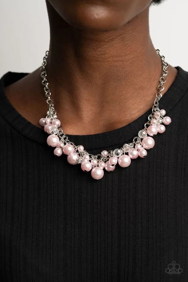 Paparazzi Jewelry Necklaces Paparazzi Necklace Positively PEARLescent Pink