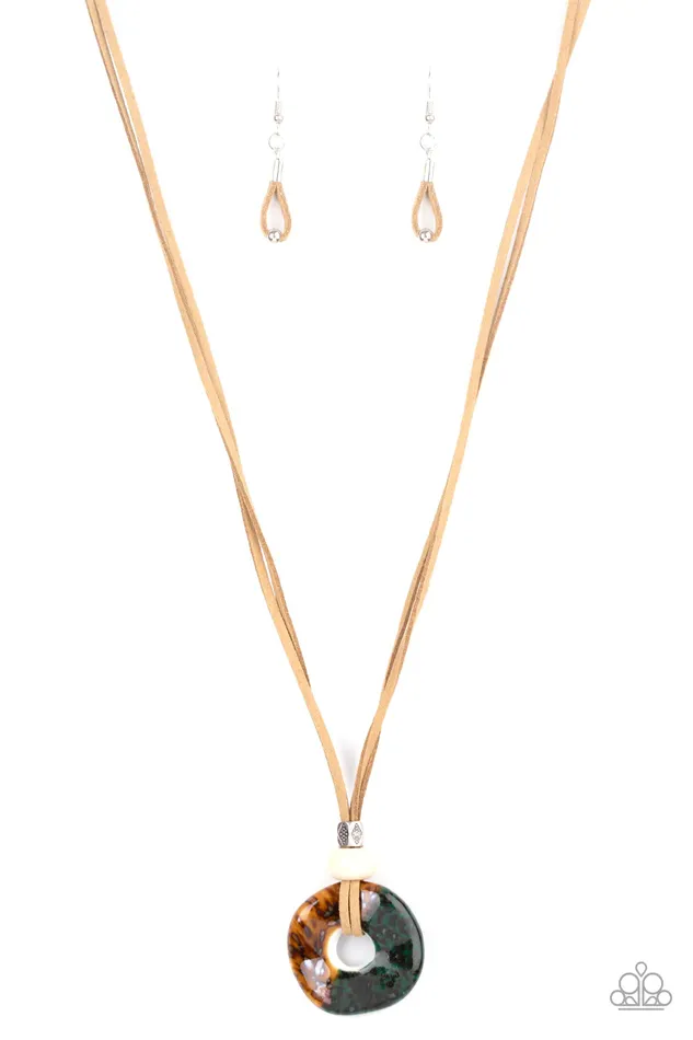 Paparazzi Jewelry Necklaces Paparazzi Necklace Primal Paradise Brown