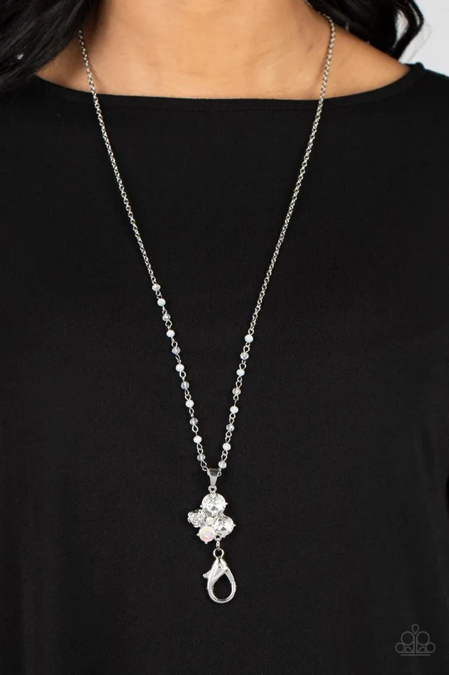 Paparazzi Jewelry Necklaces Paparazzi Necklace Rainbow Bloom White