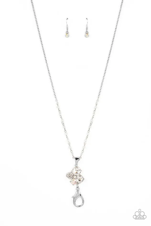 Paparazzi Jewelry Necklaces Paparazzi Necklace Rainbow Bloom White Paparazzi Jewelry Necklaces Paparazzi Necklace Rainbow Bloom White