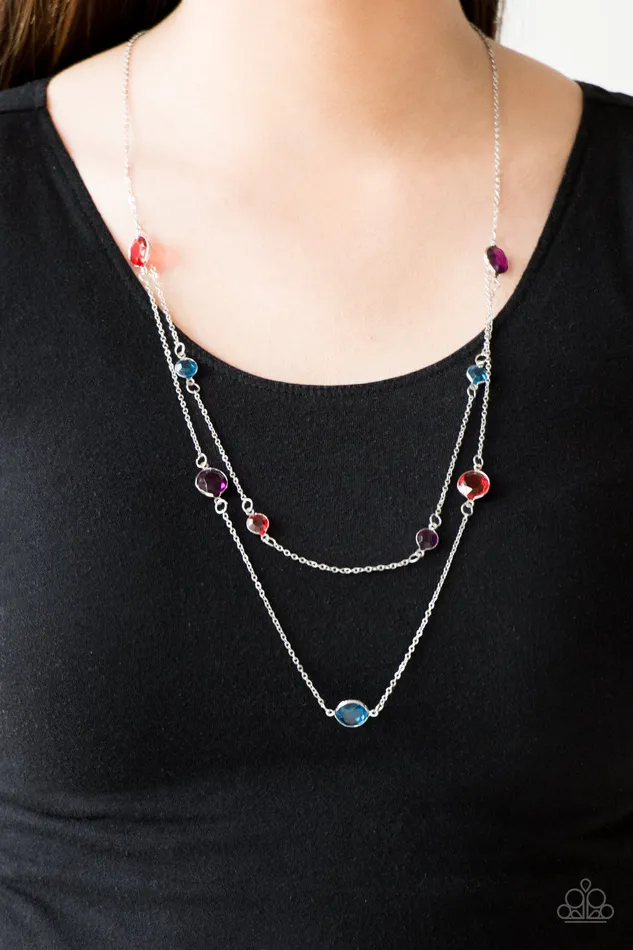 Paparazzi Jewelry Necklaces Paparazzi Necklace Raise Your Glass Multi