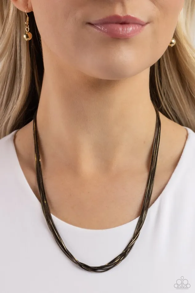 Paparazzi Jewelry Necklaces Paparazzi Necklace Salvaging Sass Black