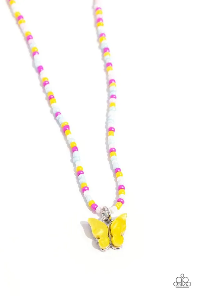 Paparazzi Jewelry Necklaces Paparazzi Necklace Soaring Shell Yellow Paparazzi Jewelry Necklaces Paparazzi Necklace Soaring Shell Yellow