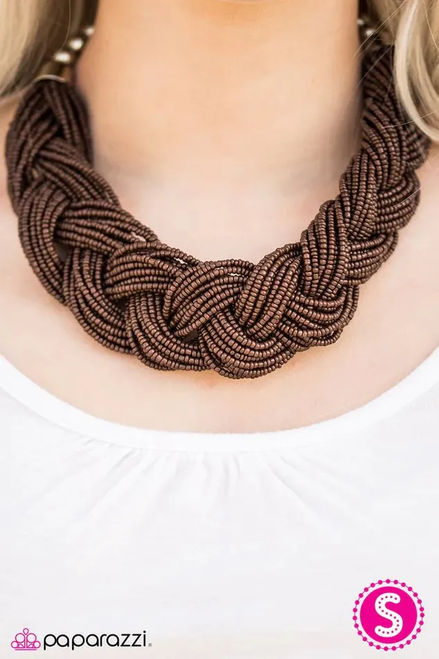 Paparazzi Jewelry Necklaces Paparazzi Necklace The Great Outback Brown