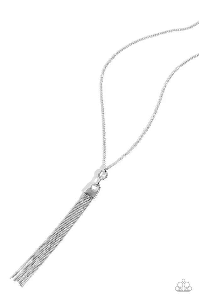 Paparazzi Jewelry Necklaces Paparazzi Necklace The STRANDS of Time Silver Paparazzi Jewelry Necklaces Paparazzi Necklace The STRANDS of Time Silver