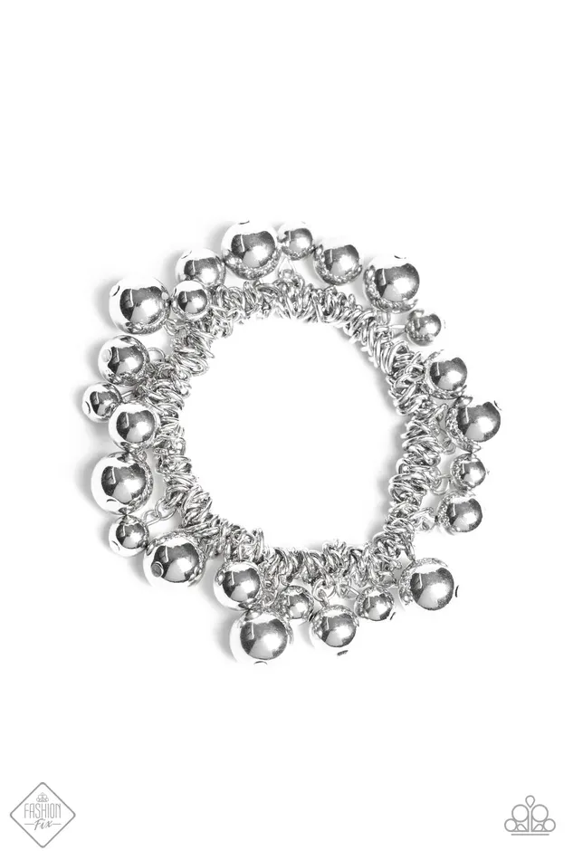Paparazzi Jewelry Paparazzi Bracelet Ballroom Baller Silver Bracelets