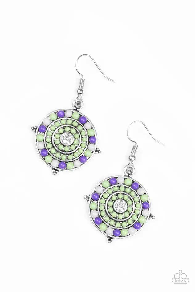 Paparazzi Jewelry Paparazzi Earring Caribbean Cruzin Green Earrings