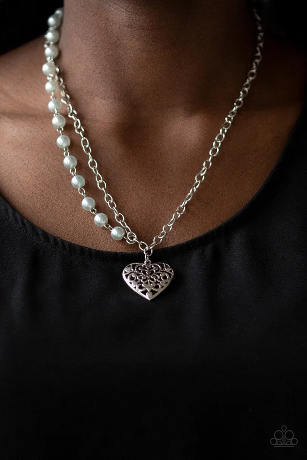 Paparazzi Jewelry Paparazzi Necklace Forever In My Heart Silver Necklaces
