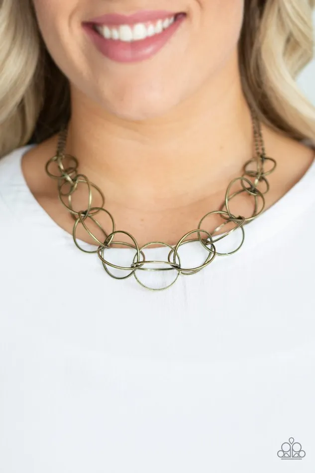 Paparazzi Jewelry Paparazzi Necklace Space Walk Brass Necklaces