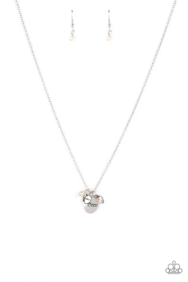 Paparazzi Jewelry Paparazzi Necklace Super Mom White Necklaces Paparazzi Jewelry Paparazzi Necklace Super Mom White Necklaces