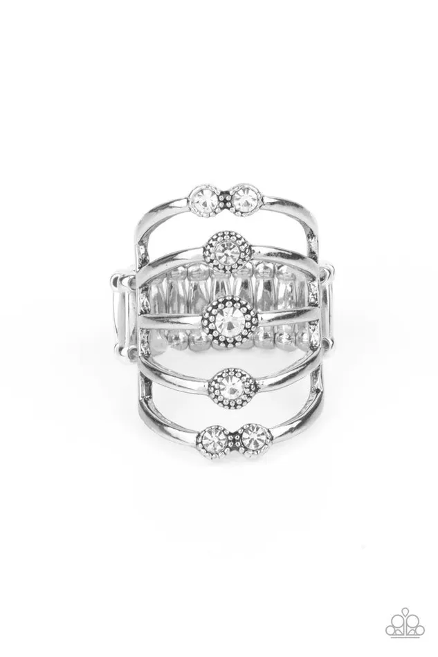 Paparazzi Jewelry Paparazzi Ring Layer On The Luster White Rings Paparazzi Jewelry Paparazzi Ring Layer On The Luster White Rings