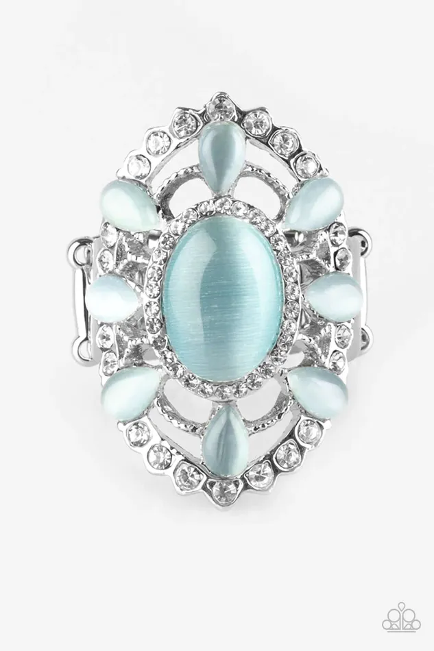 Paparazzi Jewelry Paparazzi Ring Over The MOONFLOWER Blue Rings