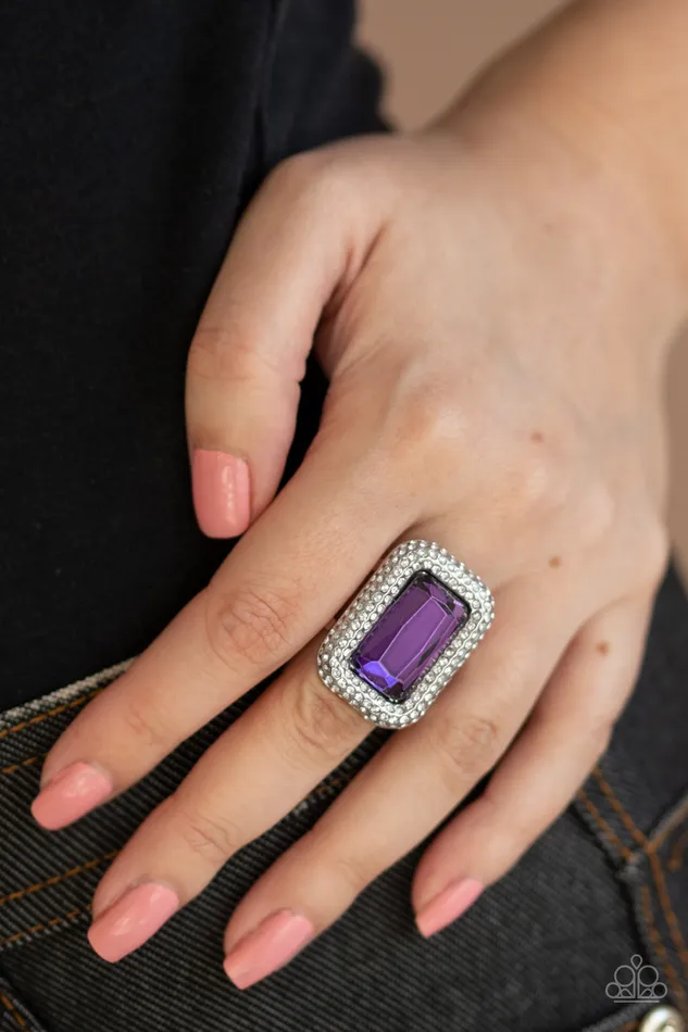 Paparazzi Jewelry Rings Paparazzi Ring A Grand STATEMENTMAKER Purple