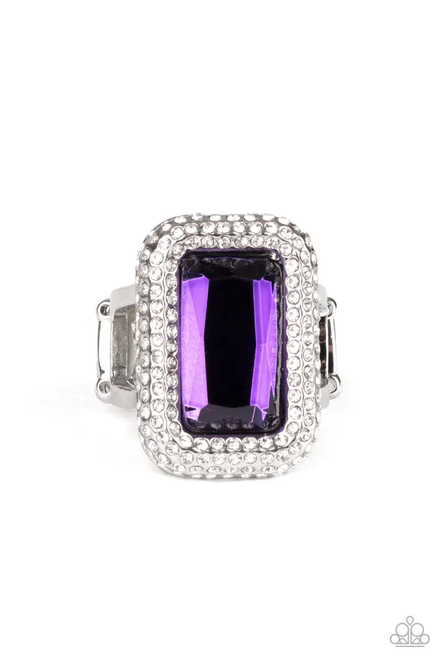 Paparazzi Jewelry Rings Paparazzi Ring A Grand STATEMENTMAKER Purple Paparazzi Jewelry Rings Paparazzi Ring A Grand STATEMENTMAKER Purple