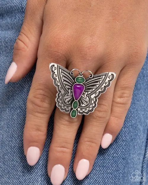 Paparazzi Jewelry Rings Paparazzi Ring Adolescent Aerial Purple